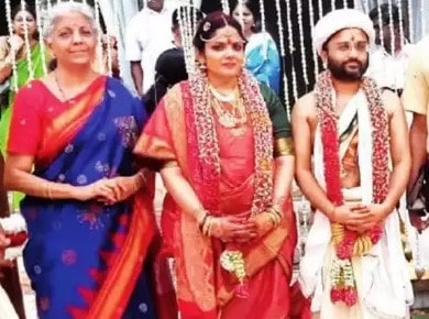 Pratik Doshi with his wife and mother-in-law